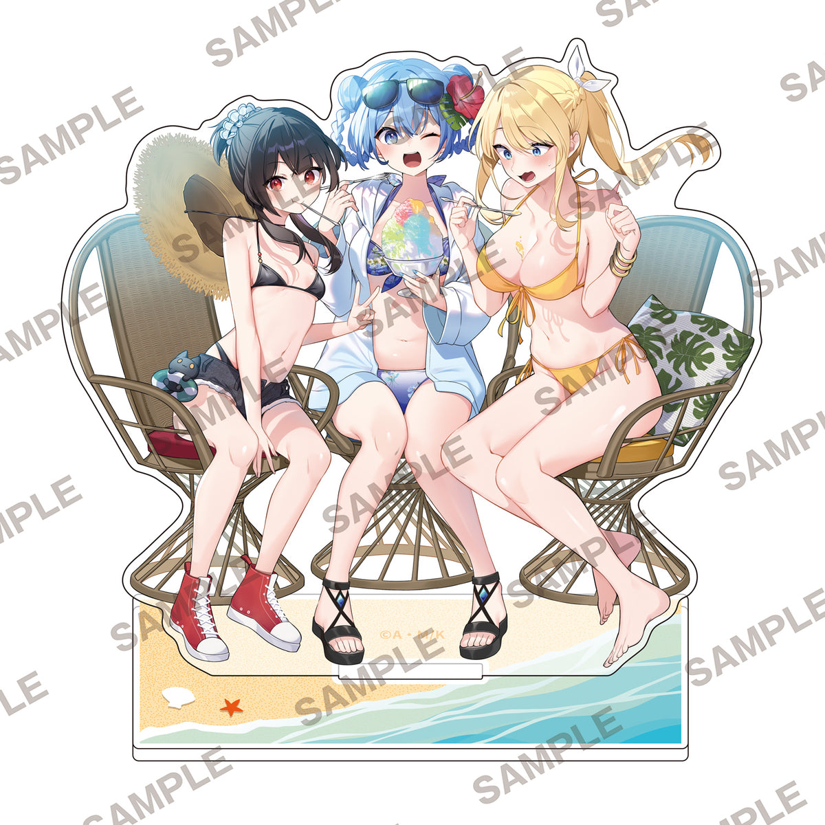 (Goods - Acrylic Stand) KonoSuba: God’s Blessing on This Wonderful World! Newly Drawn Acrylic Stand - Aqua & Megumin & Darkness