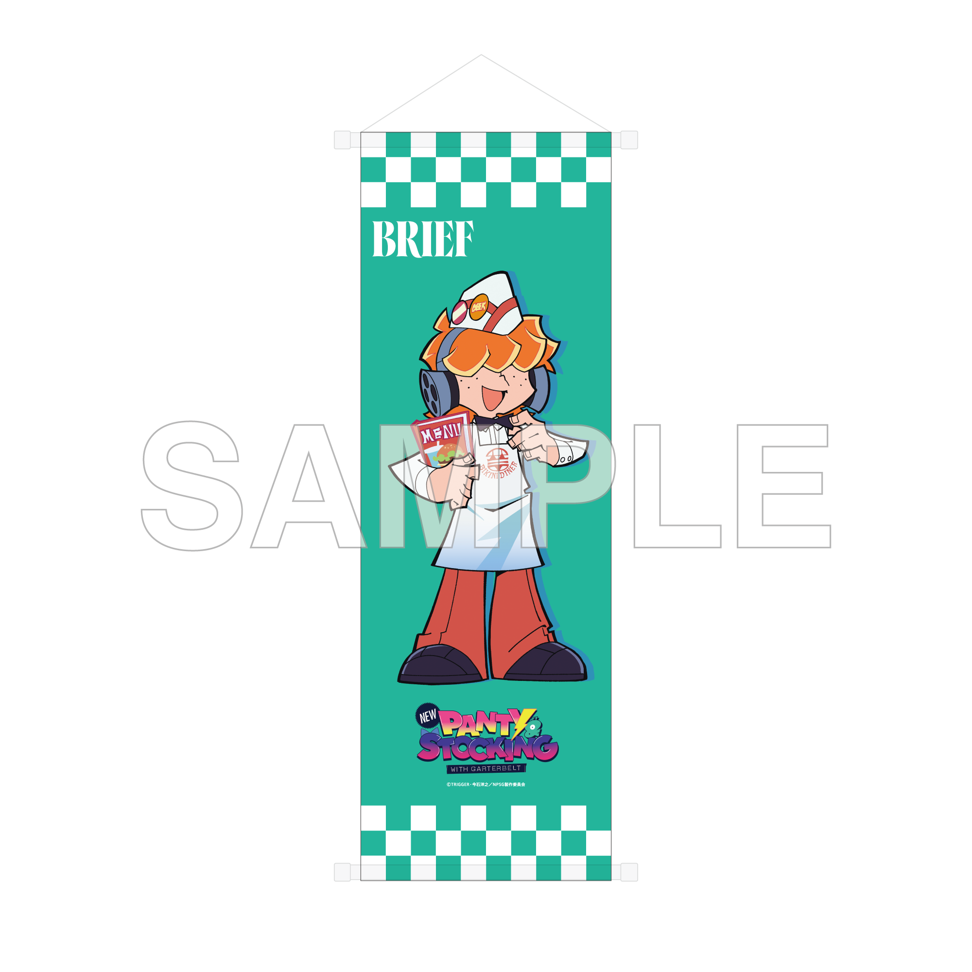 (Goods - Tapestry) New PANTY ＆ STOCKING with GARTERBELT B2 Half-sized Tapestry American Diner Ver. - Brief