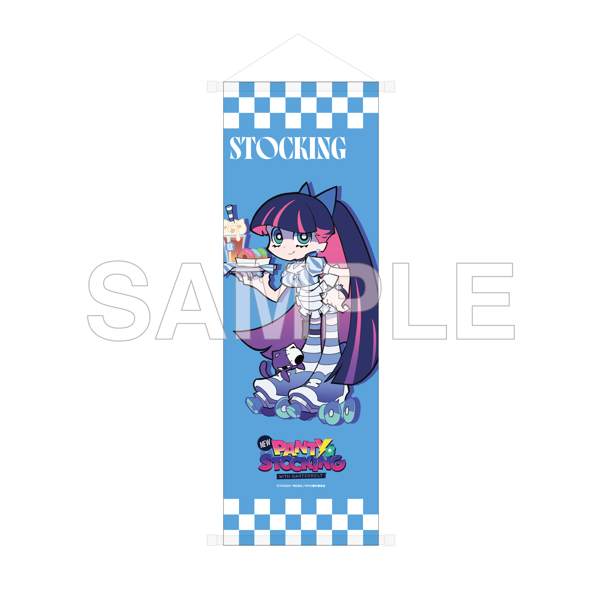 (Goods - Tapestry) New PANTY ＆ STOCKING with GARTERBELT B2 Half-sized Tapestry American Diner Ver. - Stocking