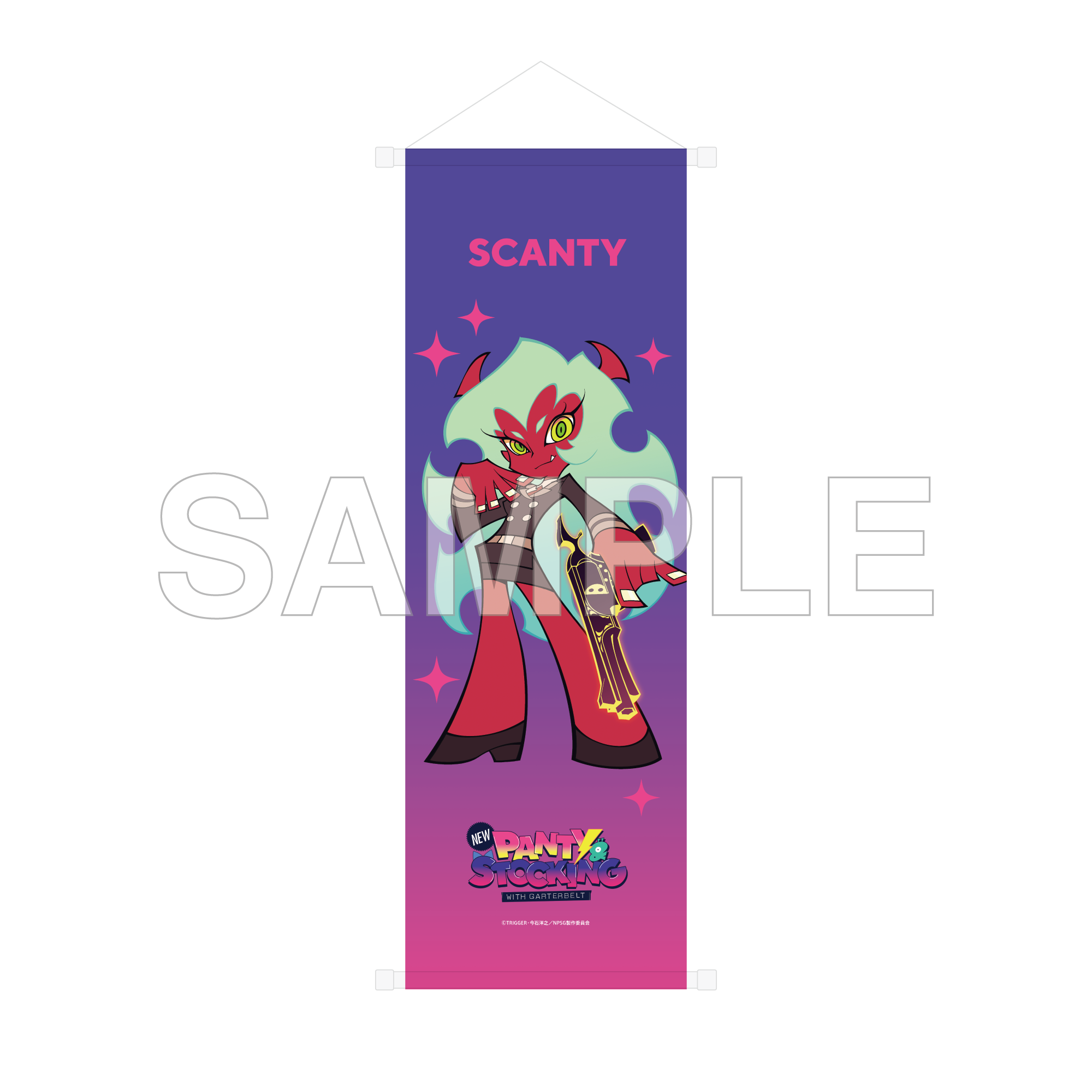 (Goods - Tapestry) New PANTY ＆ STOCKING with GARTERBELT B2 Half-sized Tapestry - Scanty