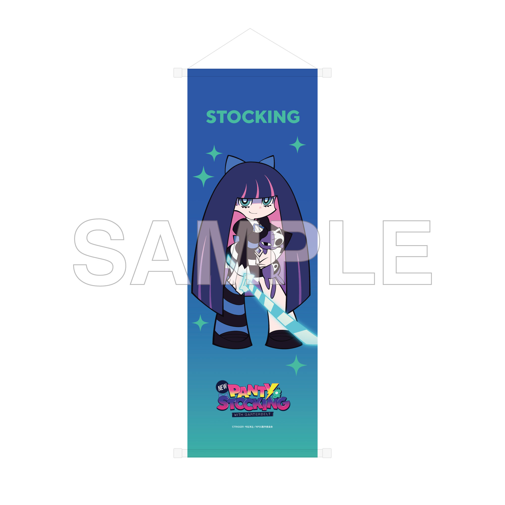 (Goods - Tapestry) New PANTY ＆ STOCKING with GARTERBELT B2 Half-sized Tapestry - Stocking