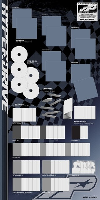 [a][Set of 5](Music) PLAVE 5th Mini Album: HYPERDRIVE by PLAVE [Racer Ver.]