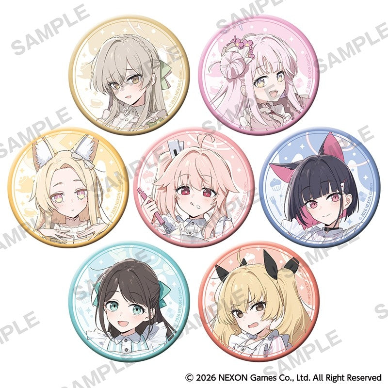 (1BOX=7(Goods - Badge) Blue Archive POP UP SHOP Tradable Tin Badge PACK