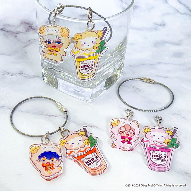[※Blind](Goods - Charm) Obey Me! x CharaDri!! BLANC 2025 Trading Acrylic Cable Charm (12 Types Total)