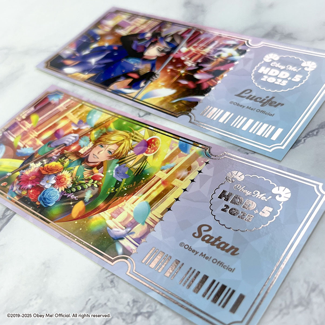 [※Blind](Goods - Card) Obey Me! x CharaDri!! BLANC 2025 Trading Foil Embossed Card (12 Types Total)