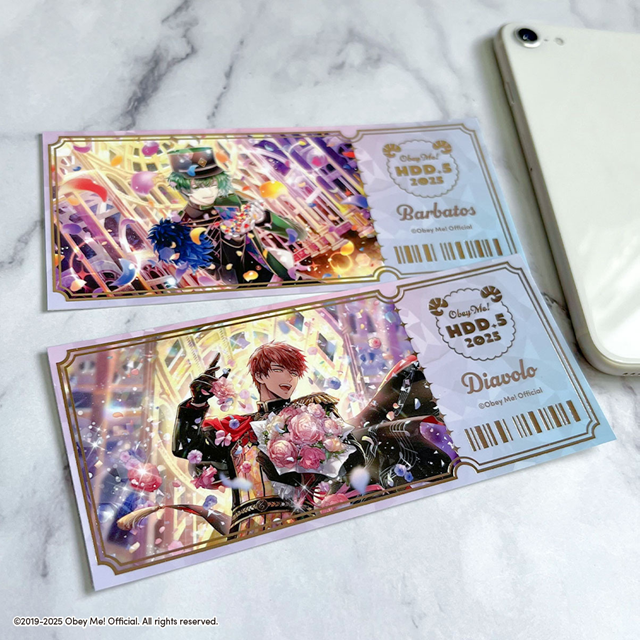 [※Blind](Goods - Card) Obey Me! x CharaDri!! BLANC 2025 Trading Foil Embossed Card (12 Types Total)