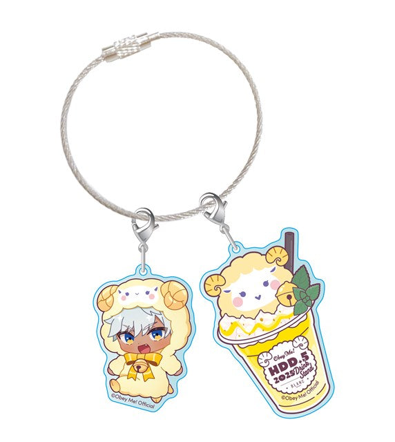 [※Blind](Goods - Charm) Obey Me! x CharaDri!! BLANC 2025 Trading Acrylic Cable Charm (12 Types Total)