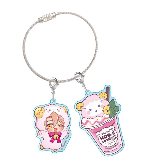 [※Blind](Goods - Charm) Obey Me! x CharaDri!! BLANC 2025 Trading Acrylic Cable Charm (12 Types Total)