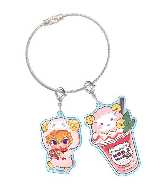 [※Blind](Goods - Charm) Obey Me! x CharaDri!! BLANC 2025 Trading Acrylic Cable Charm (12 Types Total)