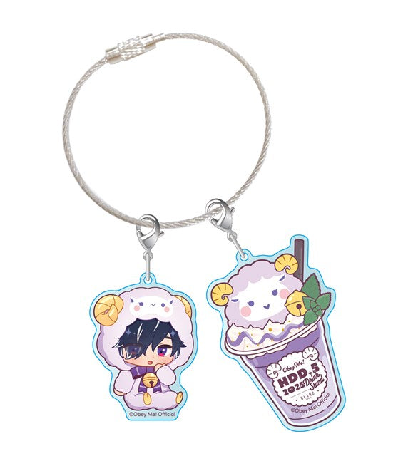 [※Blind](Goods - Charm) Obey Me! x CharaDri!! BLANC 2025 Trading Acrylic Cable Charm (12 Types Total)