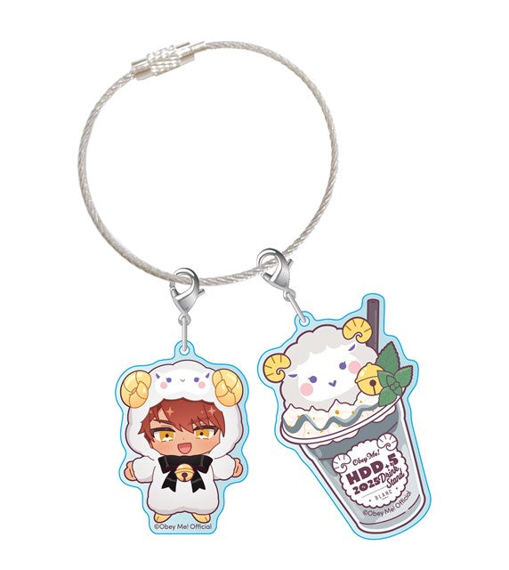 [※Blind](Goods - Charm) Obey Me! x CharaDri!! BLANC 2025 Trading Acrylic Cable Charm (12 Types Total)