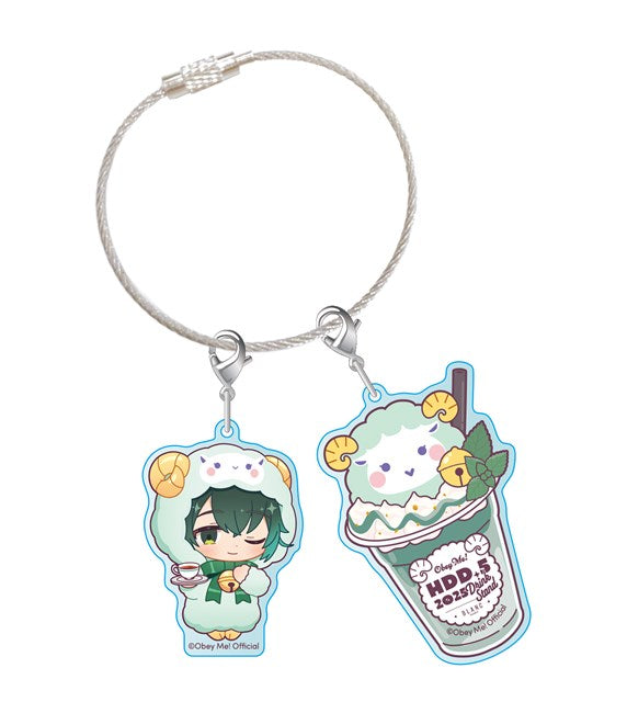[※Blind](Goods - Charm) Obey Me! x CharaDri!! BLANC 2025 Trading Acrylic Cable Charm (12 Types Total)