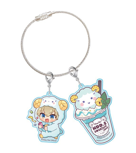 [※Blind](Goods - Charm) Obey Me! x CharaDri!! BLANC 2025 Trading Acrylic Cable Charm (12 Types Total)