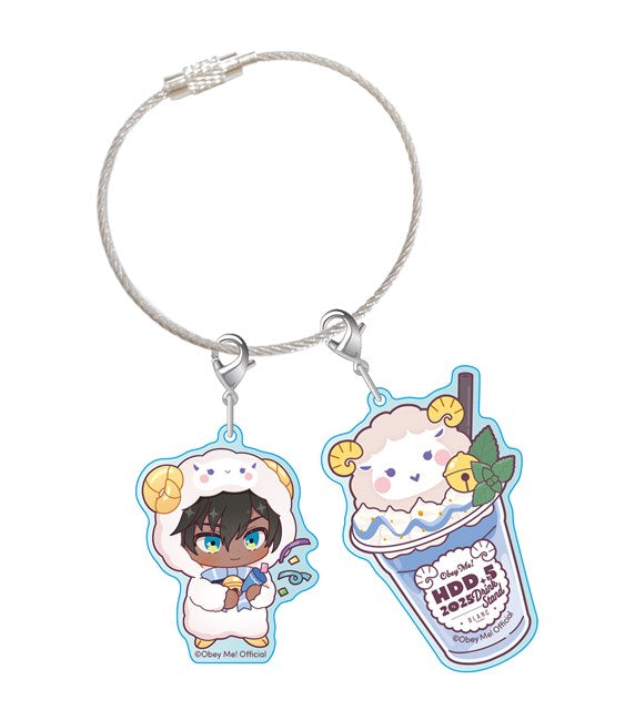 [※Blind](Goods - Charm) Obey Me! x CharaDri!! BLANC 2025 Trading Acrylic Cable Charm (12 Types Total)