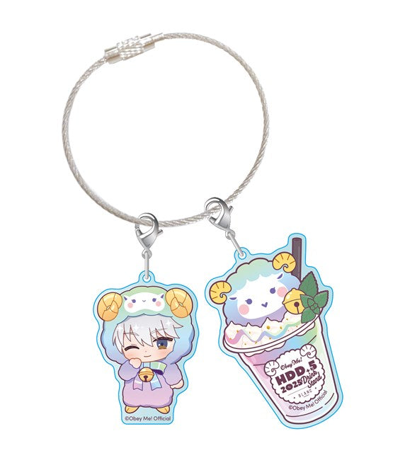 [※Blind](Goods - Charm) Obey Me! x CharaDri!! BLANC 2025 Trading Acrylic Cable Charm (12 Types Total)
