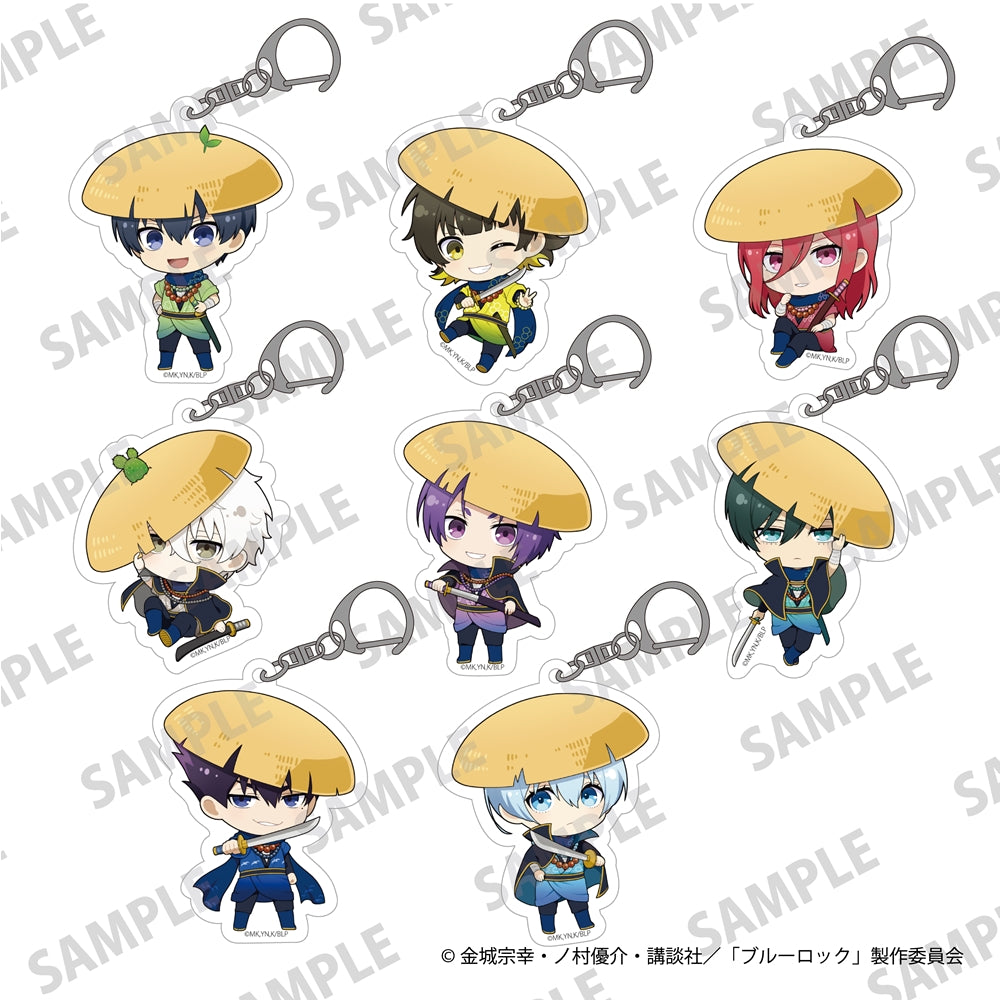 (Goods - Key Chain) TV Anime Blue Lock Mini-Character Acrylic Keychains Wanderers Ver. Rin Itoshi