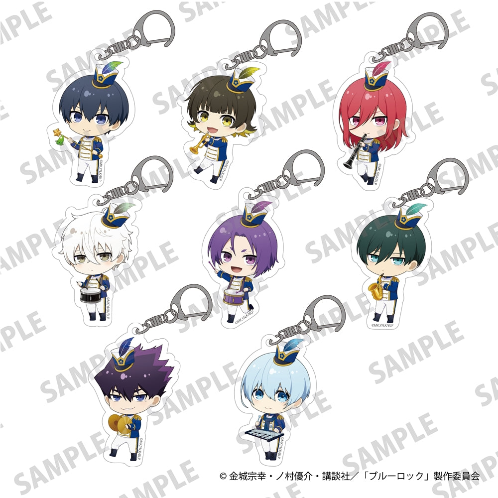 (Goods - Key Chain) TV Anime Blue Lock Mini-Character Acrylic Keychains Marching Band Ver. Hyoma Chigiri