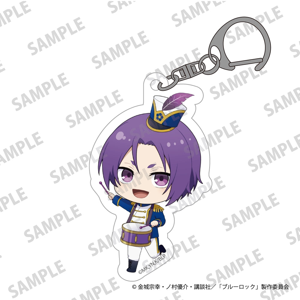 (Goods - Key Chain) TV Anime Blue Lock Mini-Character Acrylic Keychains Marching Band Ver. Reo Mikage