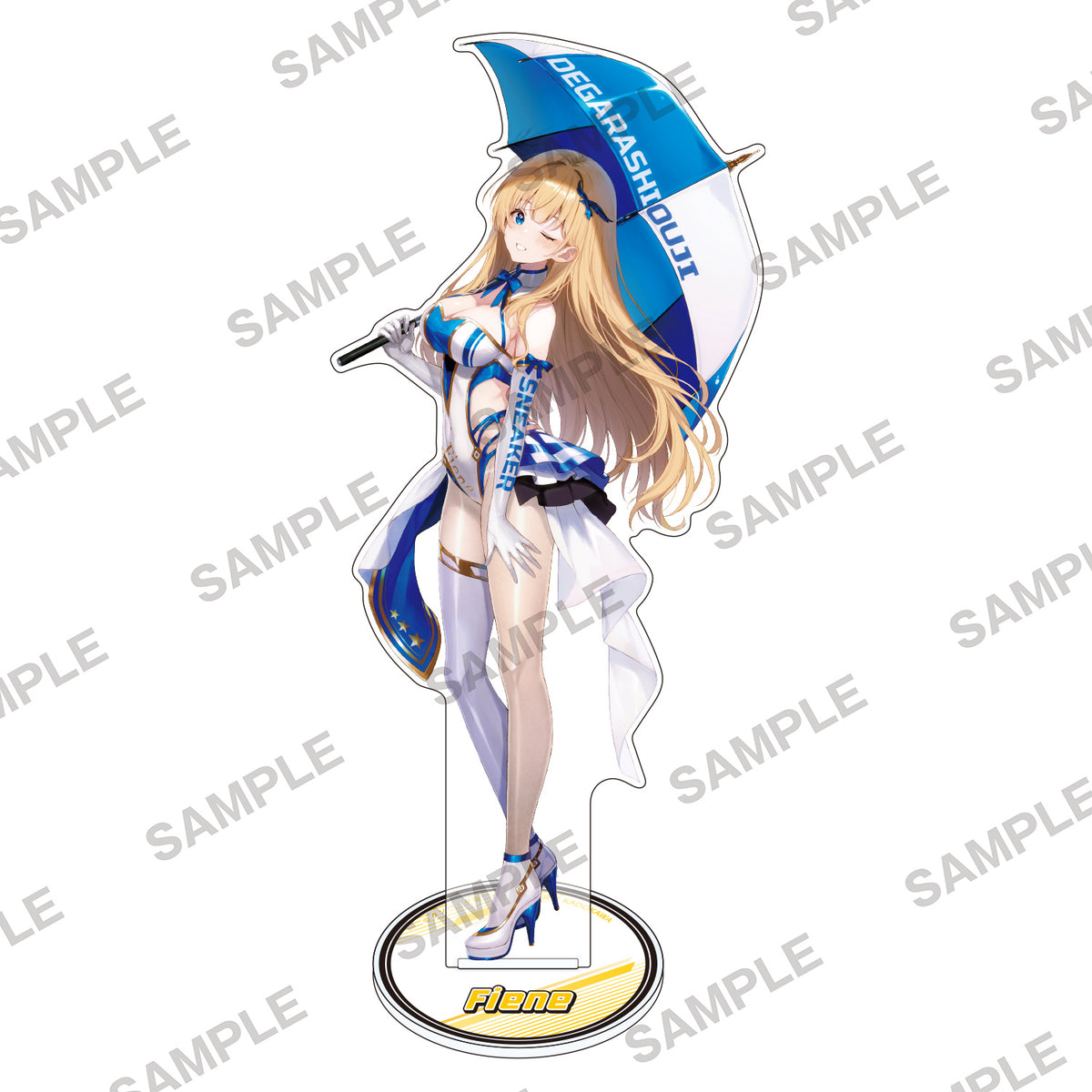 (Goods - Acrylic Stand) Saikyo Degarashi Ouji no Anyaku Teii Arasoi Acrylic Stand - Finne - Race Queen Ver.