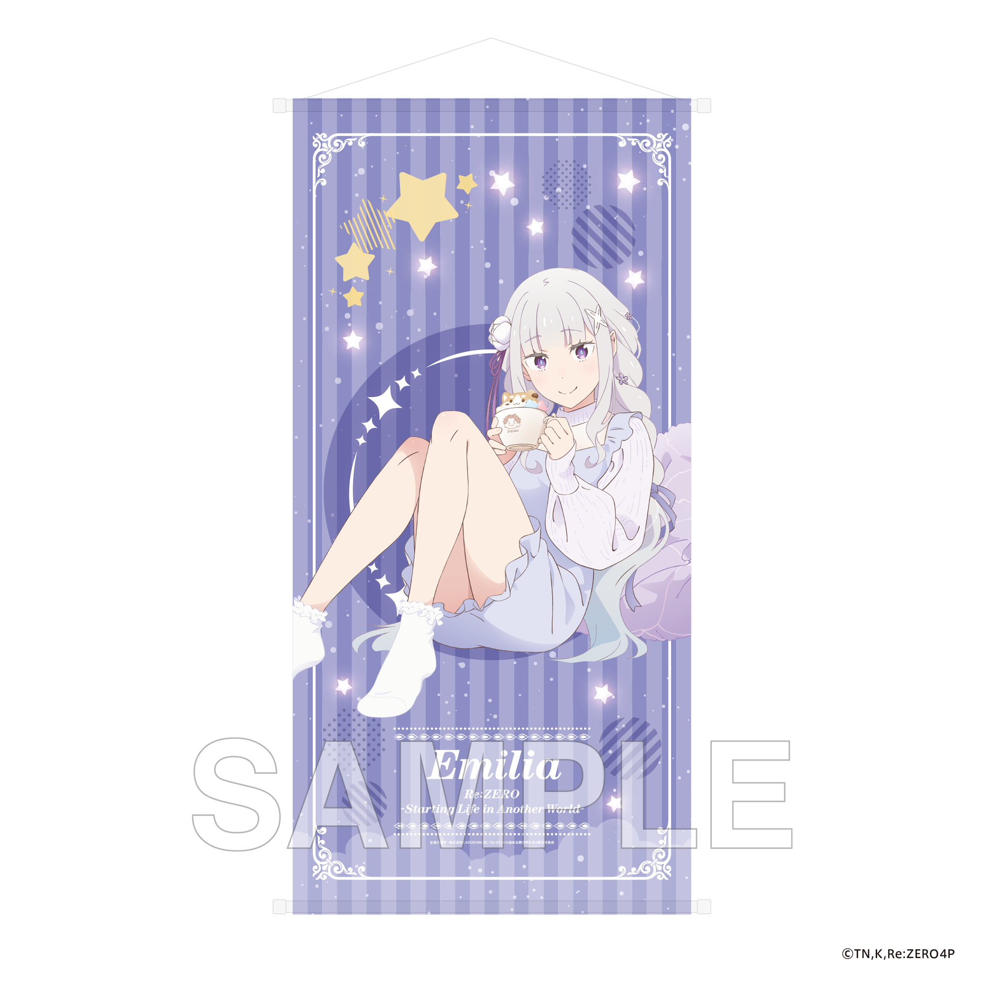 (Goods - Tapestry) "Re:ZERO -Starting Life in Another World-" Big Tapestry Emilia's Birthday Celebration 2025 ver. - Emilia