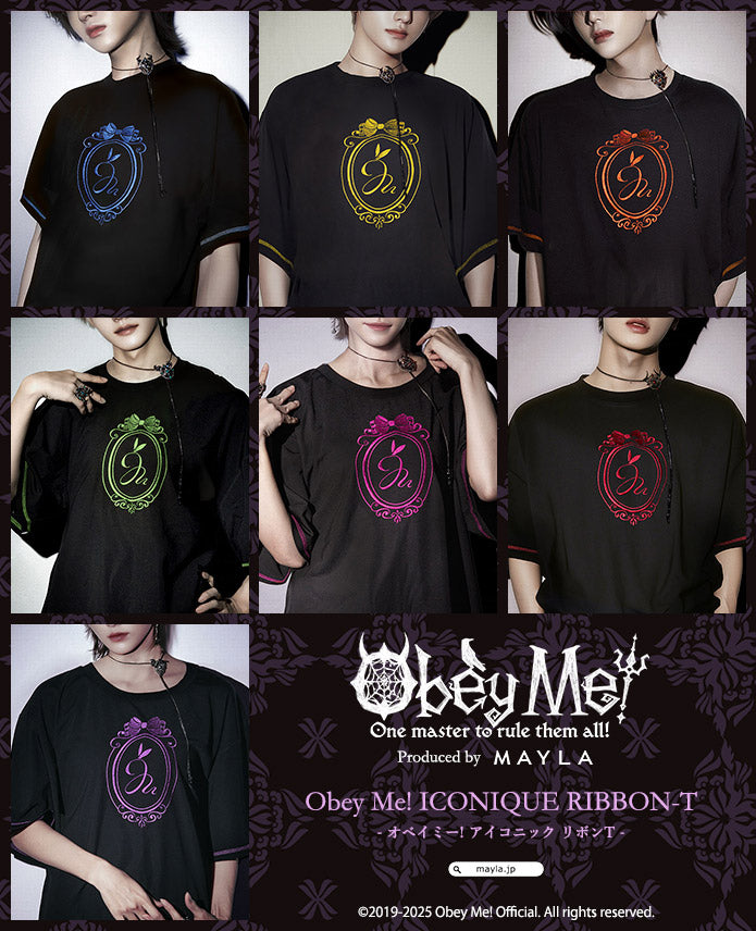 (Goods - Shirt) Obey Me! ICONIQUE RIBBON-T [Asmodeus]