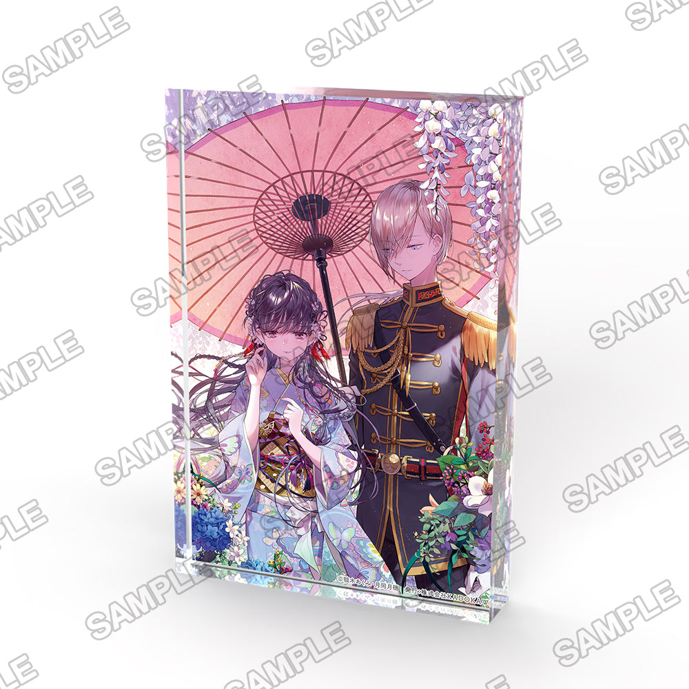 (Goods - Ornament) My Happy Marriage Fujimi L Bunko 10th Anniversary Acrylic Block Volume 4