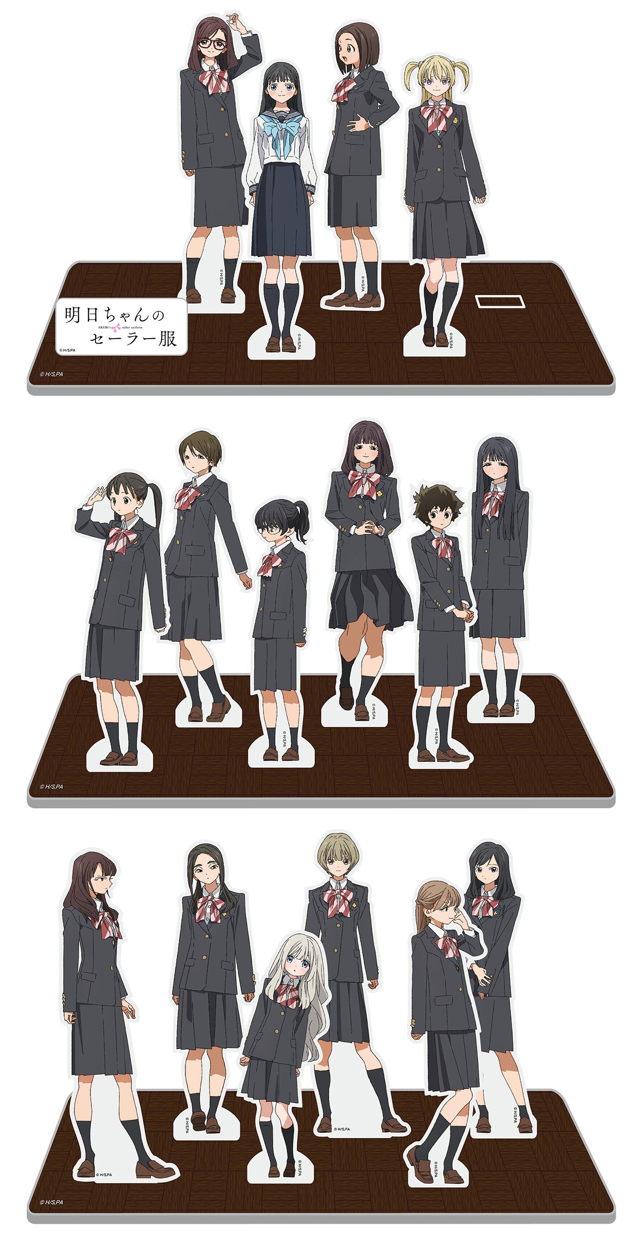 (Goods - Stand Pop) Akebi's Sailor Uniform Roubai Academy 1st Year Class 3 Assembly Acrylic Diorama - Animate International