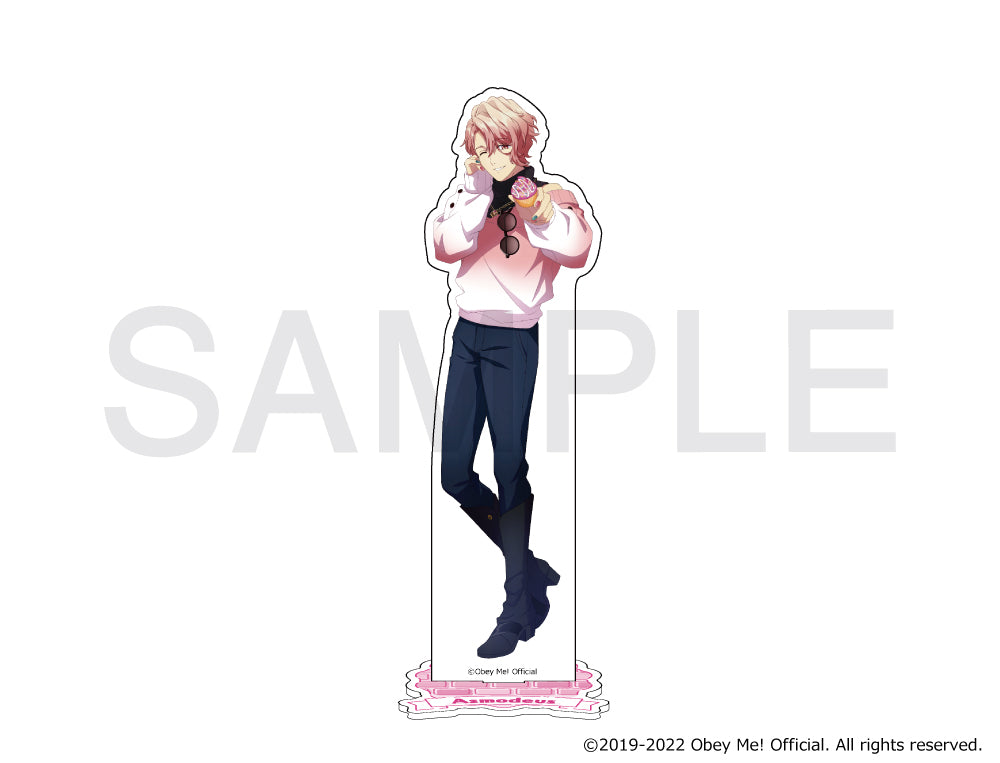 (Goods - Stand Pop) Obey Me! x mixx garden Dokidoki Cafe Meguri in Human World Acrylic Stand (Asmodeus)