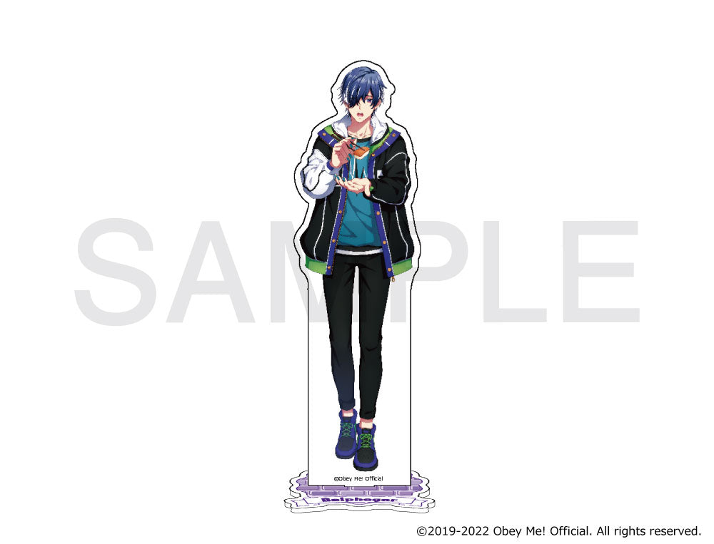 (Goods - Stand Pop) Obey Me! x mixx garden Dokidoki Cafe Meguri in Human World Acrylic Stand (Belphegor)