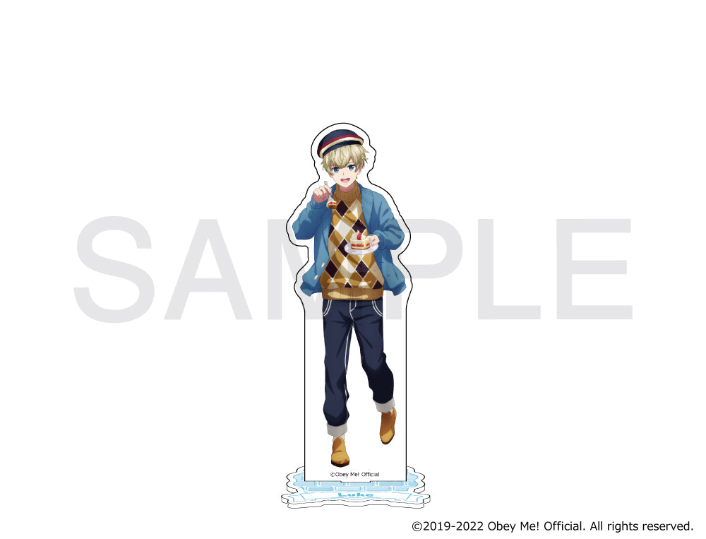 (Goods - Stand Pop) Obey Me! x mixx garden Dokidoki Cafe Meguri in Human World Acrylic Stand (Luke)