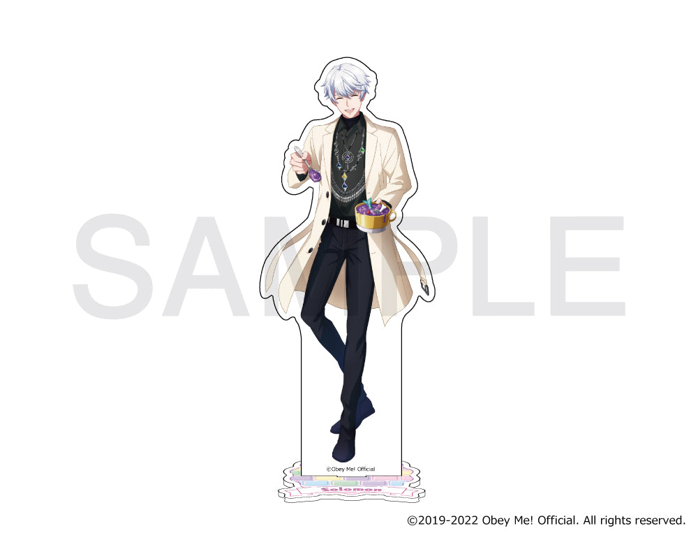 (Goods - Stand Pop) Obey Me! x mixx garden Dokidoki Cafe Meguri in Human World Acrylic Stand (Solomon)