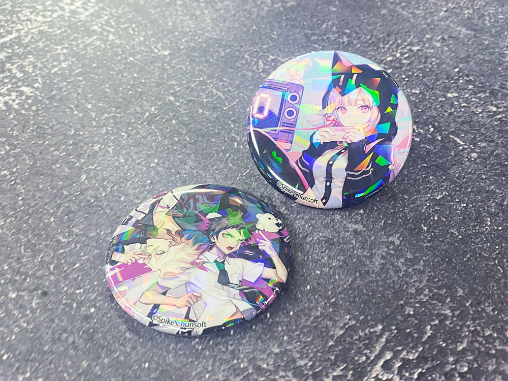 [※Blind](Goods - Badge) Danganronpa 2: Goodbye Despair x mixx garden Trading Holographic Button Badge