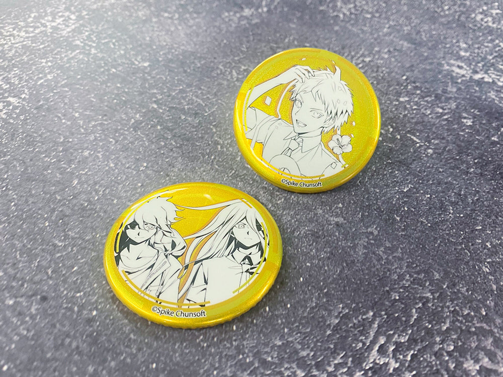 [※Blind](Goods - Badge) Danganronpa 2: Goodbye Despair x mixx garden Trading Metallic Button Badge (Line Art)