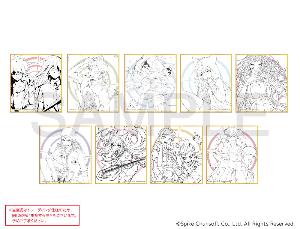 [※Blind](Goods - Art Board) Danganronpa 2: Goodbye Despair x mixx garden Trading Art Board (Line Art)