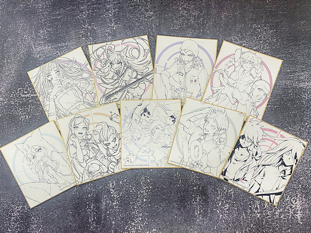 [※Blind](Goods - Art Board) Danganronpa 2: Goodbye Despair x mixx garden Trading Art Board (Line Art)