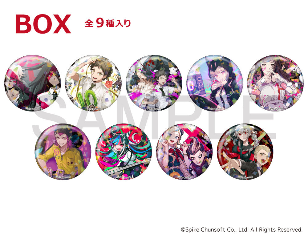 |||(1BOX=9)(Goods - Badge) Danganronpa 2: Goodbye Despair x mixx garden Holographic Button Badge COMPLETE BOX