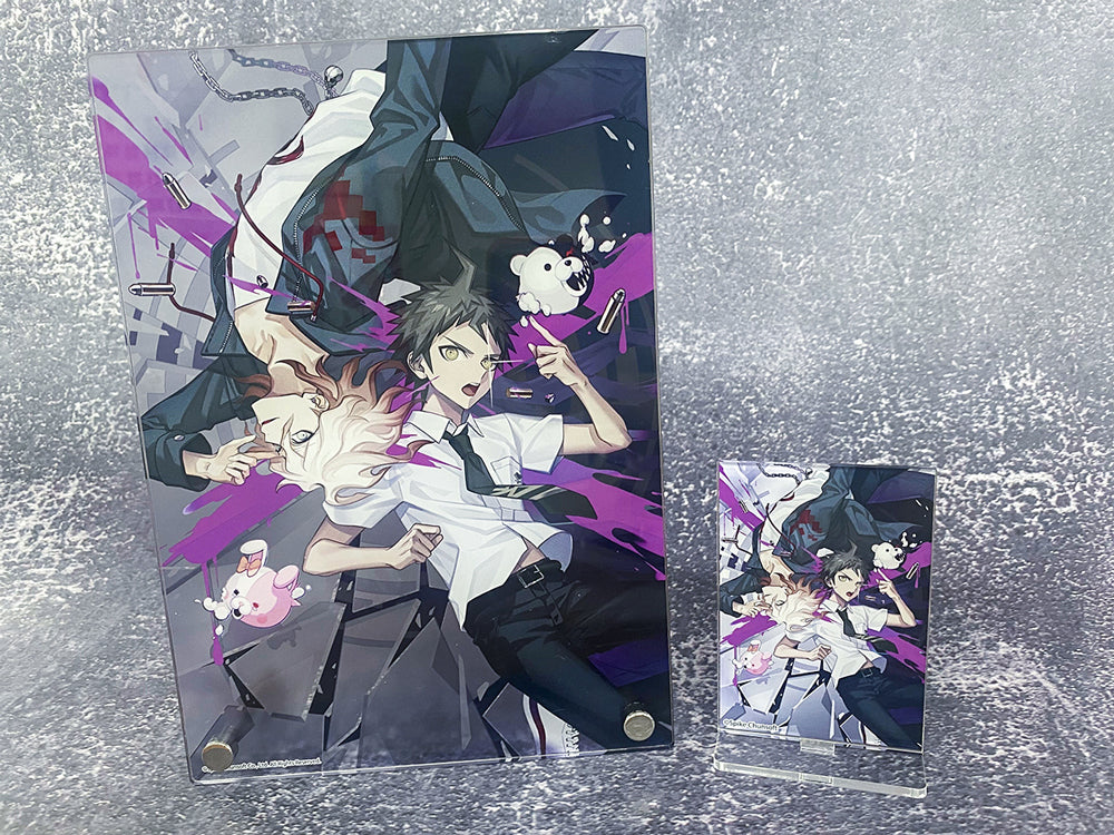 (Goods - Board) Danganronpa 2: Goodbye Despair x mixx garden Acrylic Art Panel (Inutsuki Kemuri/Hajime Hinata & Nagito Komaeda)