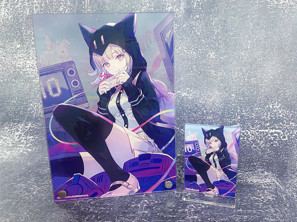 (Goods - Board) Danganronpa 2: Goodbye Despair x mixx garden Acrylic Art Panel (Azu-Taro/Chiaki Nanami)