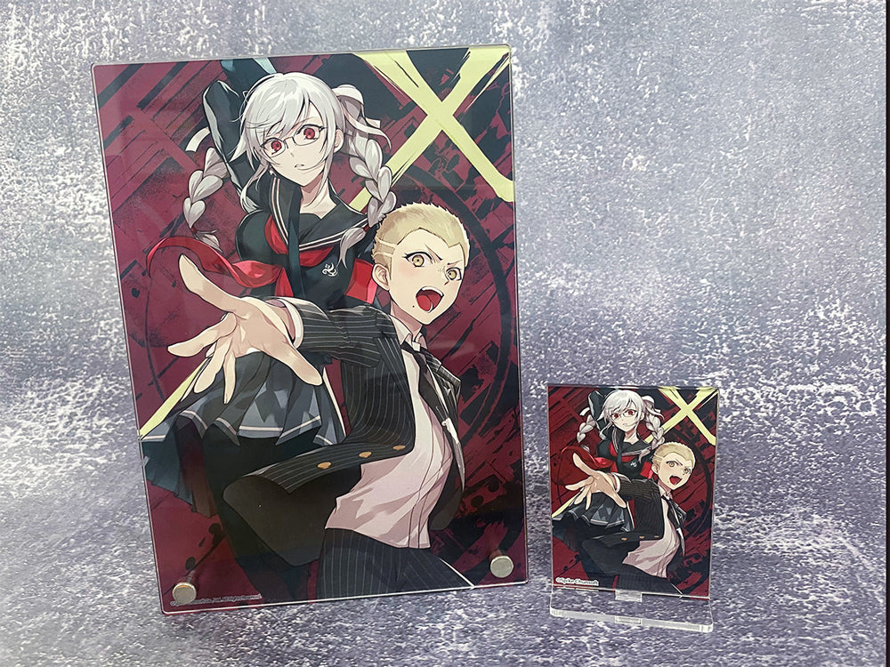 (Goods - Board) Danganronpa 2: Goodbye Despair x mixx garden Acrylic Art Panel (TCB/Fuyuhiko Kuzuryu & Peko Pekoyama)