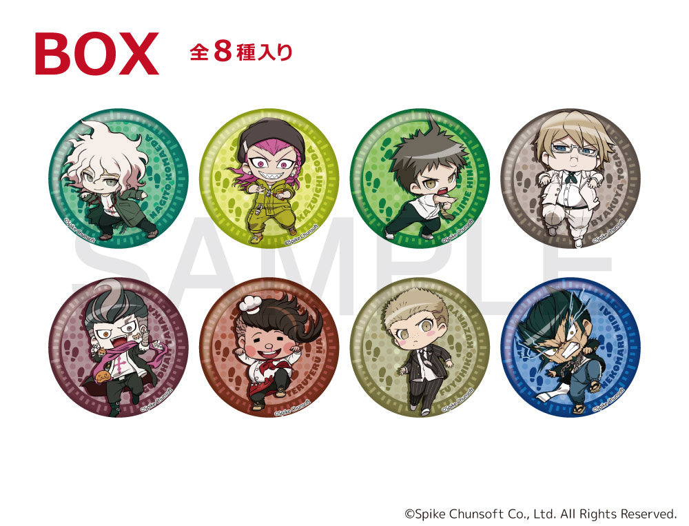 |||(1BOX=8)(Goods - Badge) Danganronpa 2: Goodbye Despair Chibitto Step Button Badge A BOX