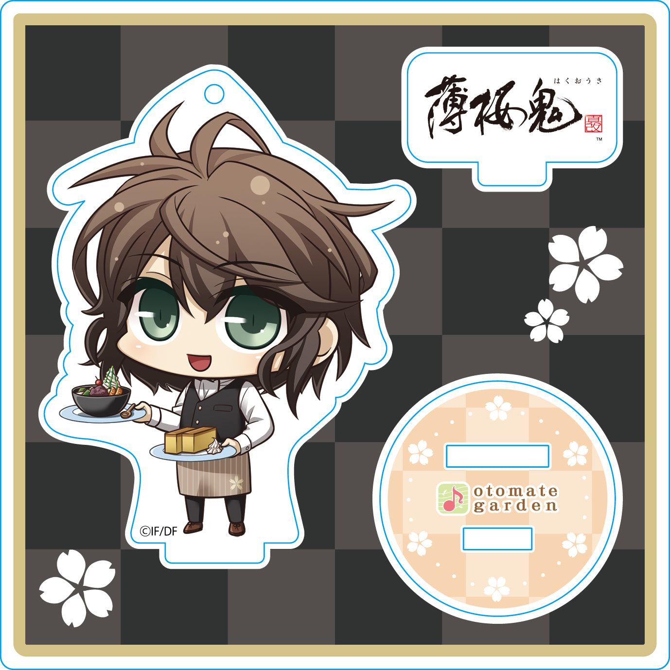 (Goods - Stand Pop) Otomate Garden Chibi Character Acrylic Stand 2017_95 Hakuoki Shinkai Iba Hachiro Animate International