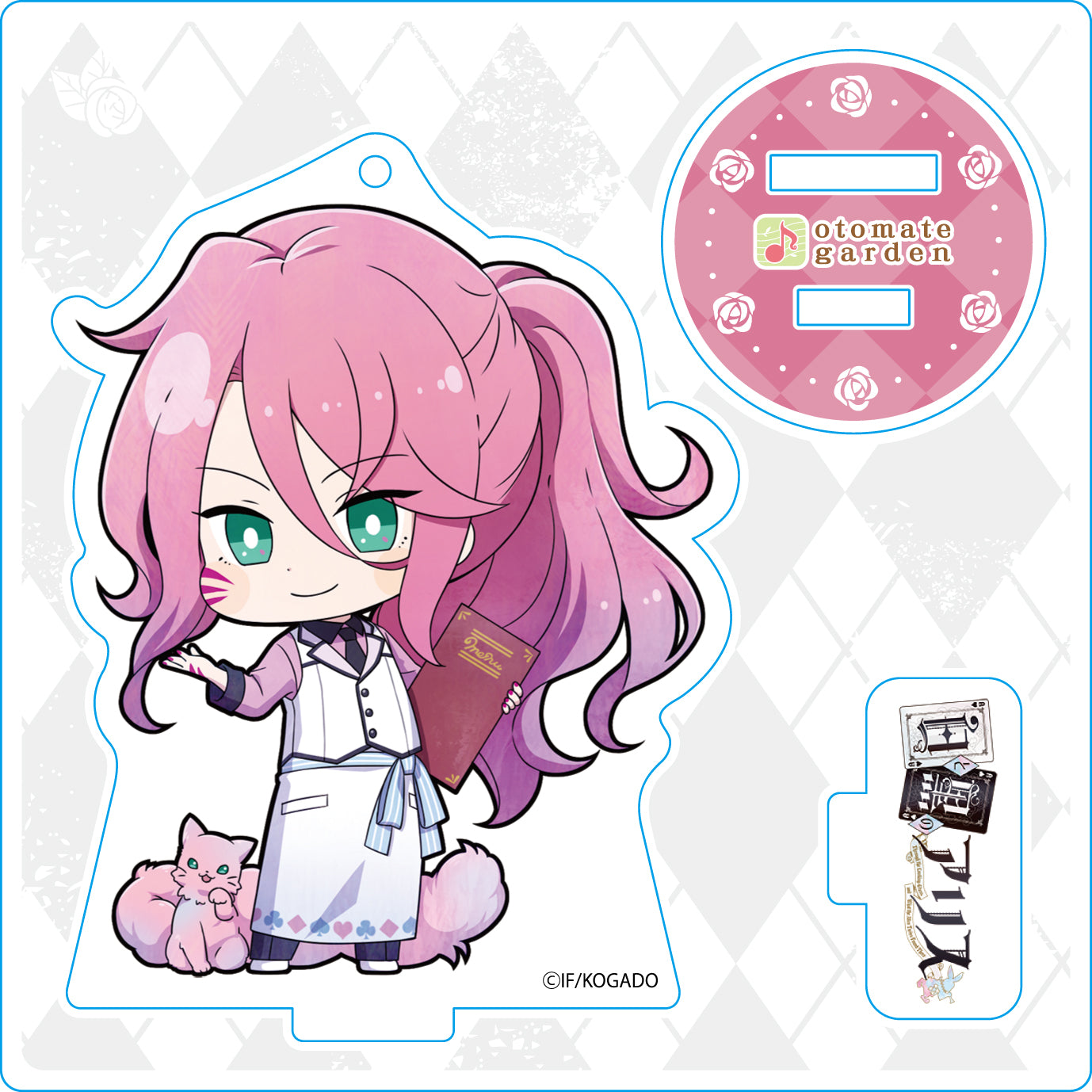 (Goods - Stand Pop) Otomate Garden Chibi Character Acrylic Stand 2017_100 Shiro to Kuro no Alice Minette Animate International