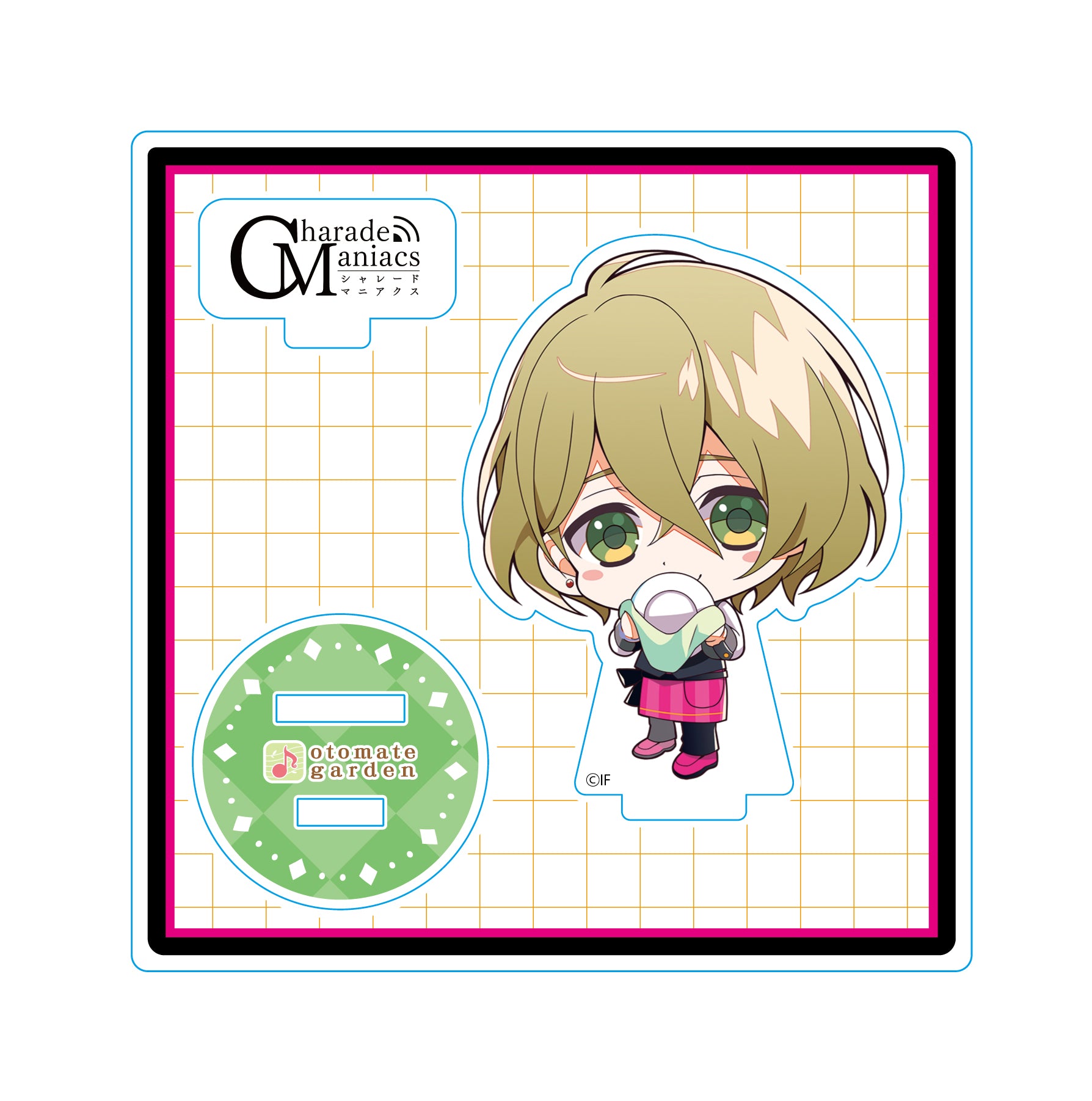 (Goods - Stand Pop) Otomate Garden Chibi Character Acrylic Stand _2019_122 Charade Maniacs Chigasaki Mamoru Animate International