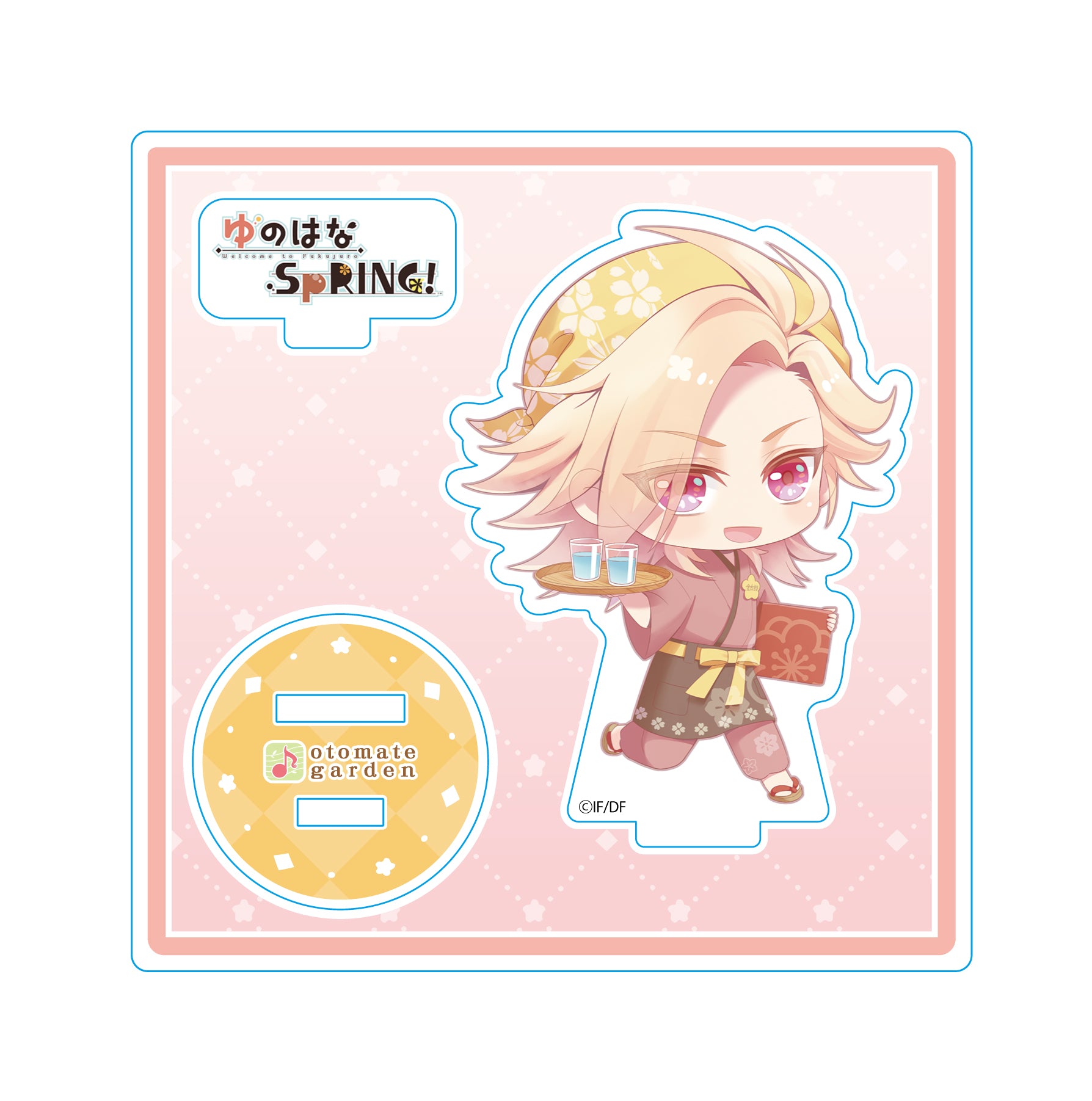 (Goods - Stand Pop) Otomate Garden Chibi Character Acrylic Stand _2019_140 Yunohana Spring! Katagiri Kintarou Animate International