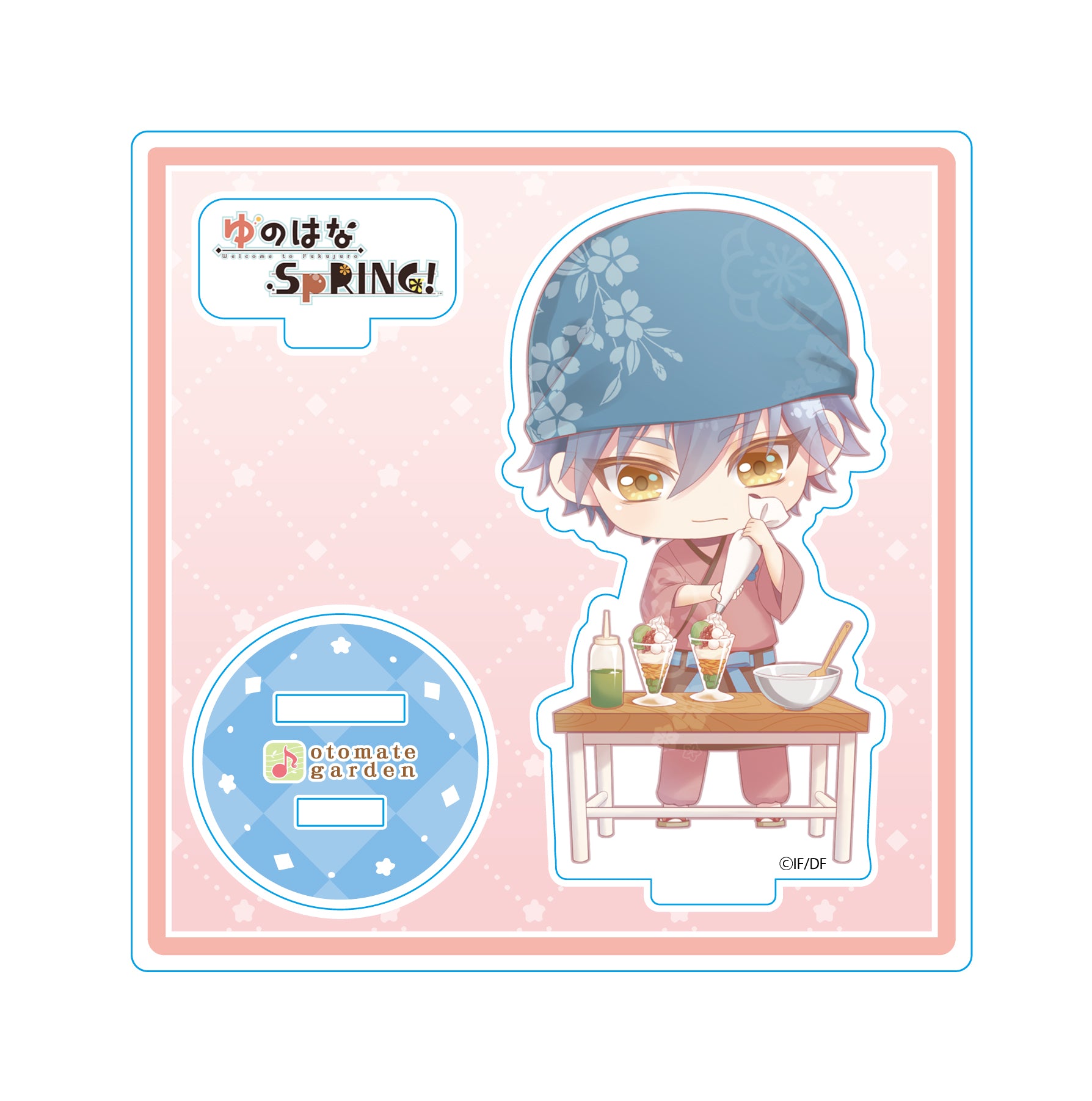 (Goods - Stand Pop) Otomate Garden Chibi Character Acrylic Stand _2019_141 Yunohana Spring! Saeki Kouta Animate International