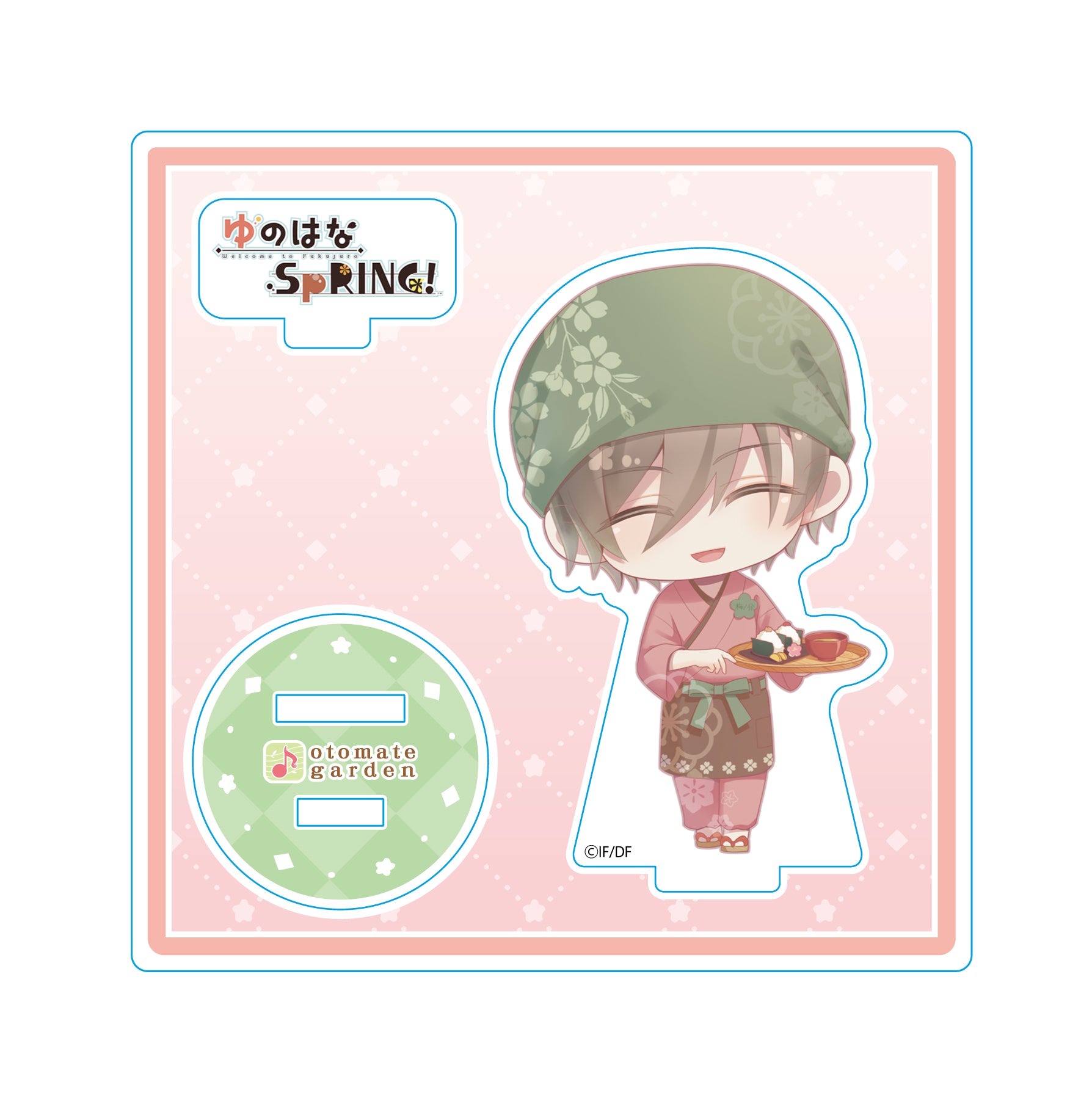 (Goods - Stand Pop) Otomate Garden Chibi Character Acrylic Stand _2019_144 Yunohana Spring! Kaga Umenosuke Animate International