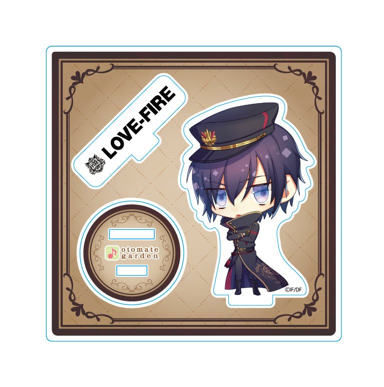 (Goods - Acrylic Stand) Otomate Garden Chibi Character Acrylic Stand - LOVE FIRE!! from OTOMATE TRIBE Hajime Saito (Hakuoki) Animate International