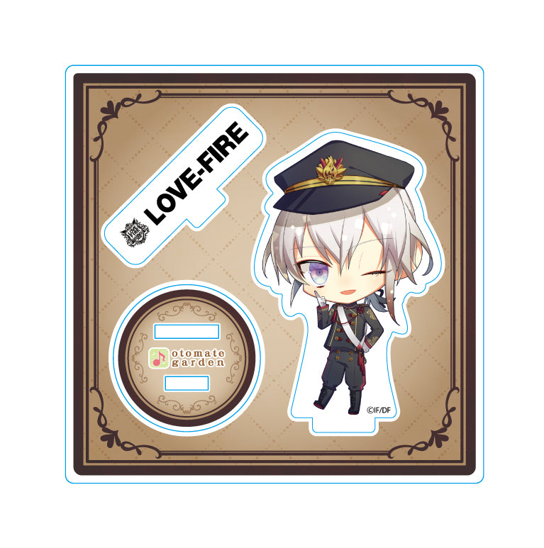 (Goods - Acrylic Stand) Otomate Garden Chibi Character Acrylic Stand - LOVE FIRE!! from OTOMATE TRIBE Kei Okazaki (Collar x Malice) Animate International