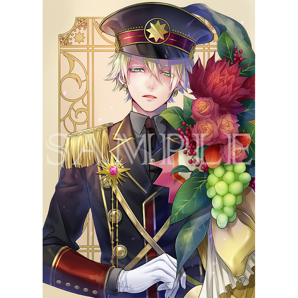 (Goods - High Resolution Print) Boys Gallery Hakuseki Chara-fine Shukufuku A5 Size Animate International