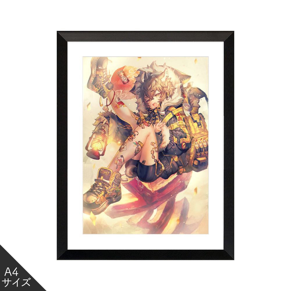 (Goods - High Resolution Print) Boys Gallery Shigaraki Chara-fine Inoshishi A4 Size (Signed by the Artist) Animate International